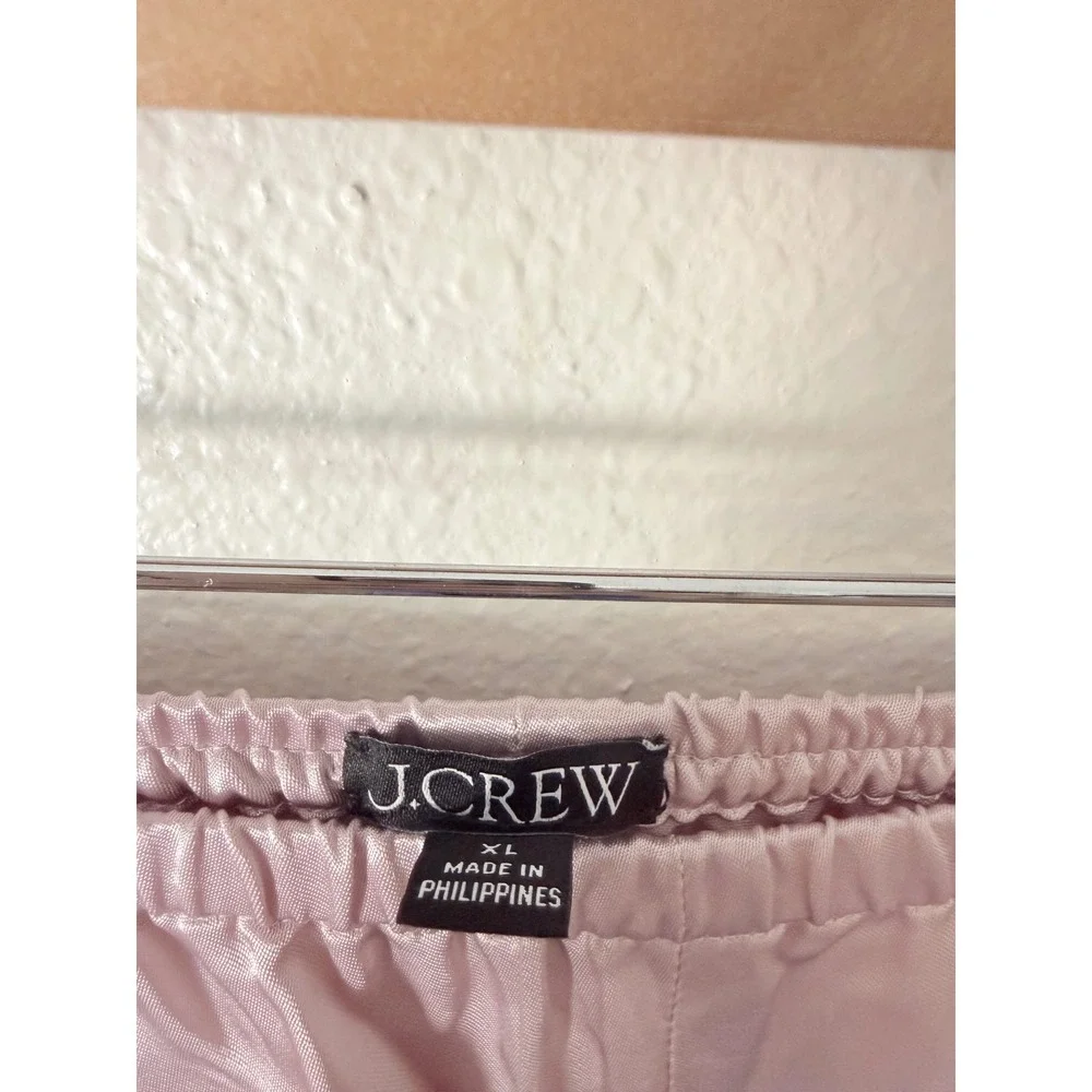 J.Crew Cosmo pant in luster charmeuse Subtle Mauve XL NWT